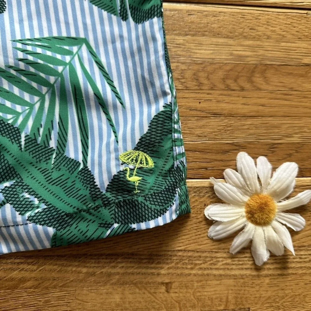 NWT Shade Critters Tropical Palm Leaf Swim‎ Trunks Size XL